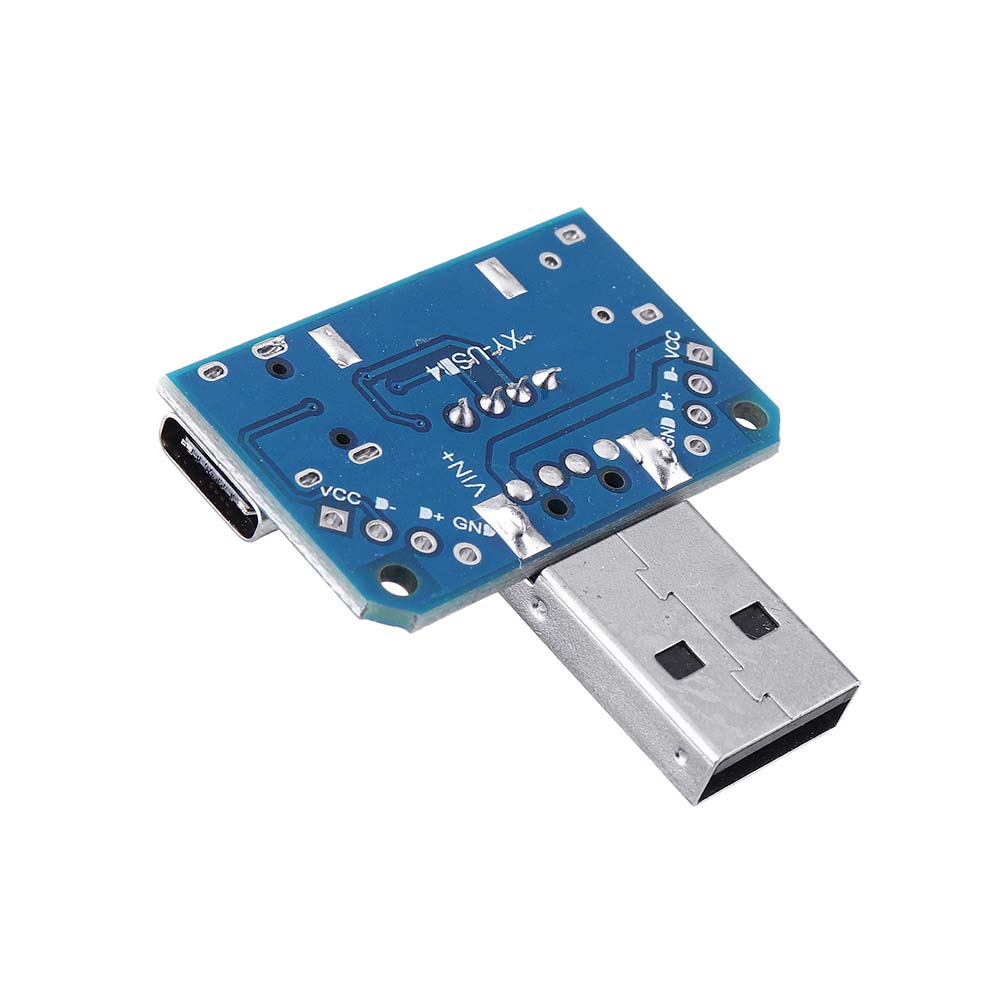 4 in 1 USB Adapter Board Male to Female Micro TypeC 4P 2.54mm USB4